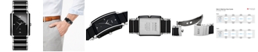 Rado Men's Swiss Integral Diamond Accent Black Ceramic and Stainless Steel Bracelet Watch 31mm R20206712